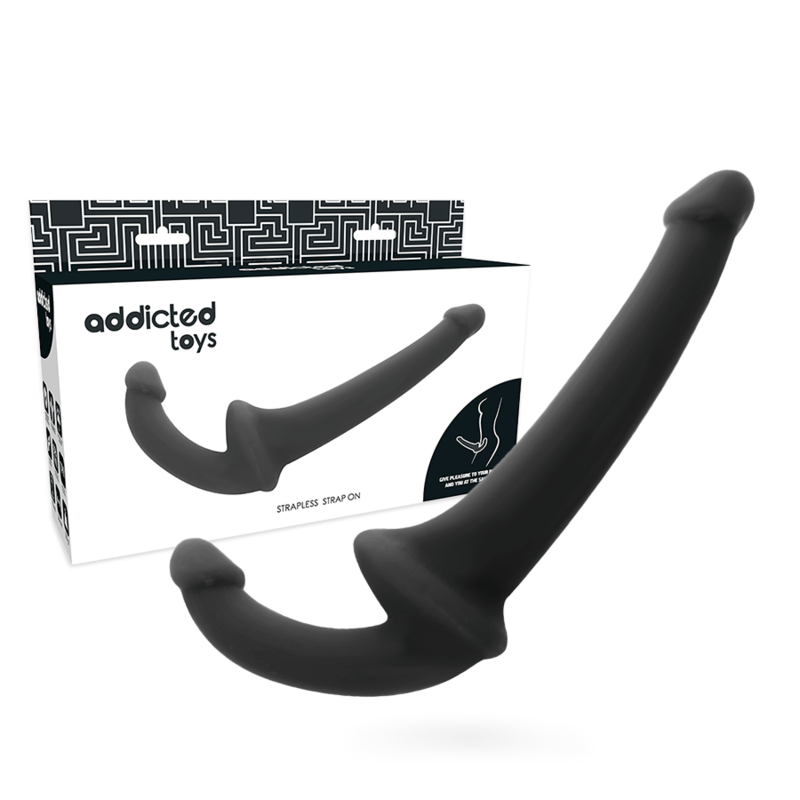 Dildo con imbracatura senza supporto nero