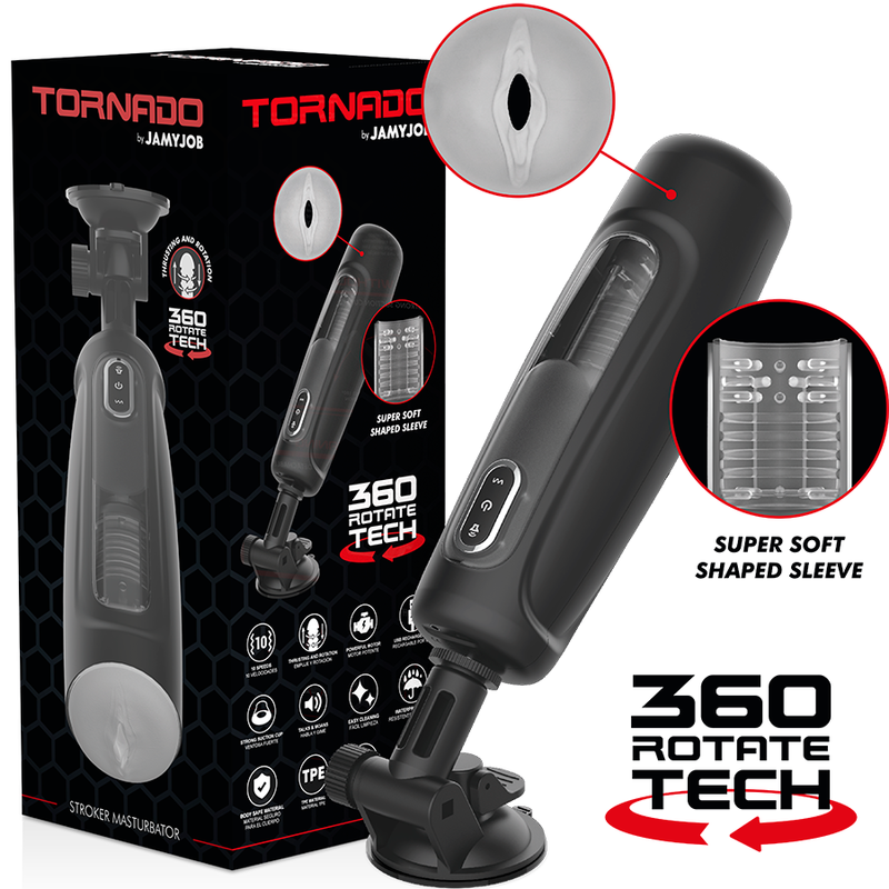 Tornado Masturbaator 360 Rotate Tech