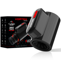 Vortex Masturbatorius Turbo Su Stūmimu Ir 360° Pasukimu Aukštyn Ir Žemyn