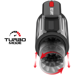 Vortex Masturbator Turbo Med Stød Og 360° Rotation Op Og Ned