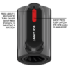 Vortex Masturbator Turbo s potiskom in 360° rotacijo gor in dol