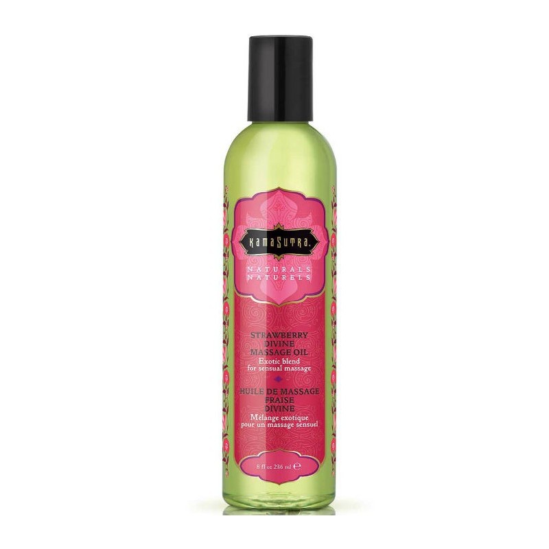 Naturals Massageolie Jordbær Guddommelig 236Ml Naturals Massageolie Jordbær Guddommelig 236Ml