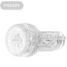 Feel Pocket Stroker Crystal Kiiroo poolt, läbipaistev