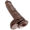 10 Pene Realistico Marrone 26.5 Cm