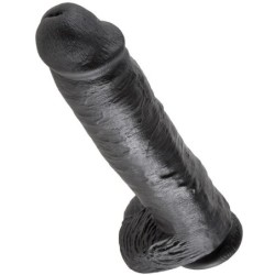 11 Pene Realistico Nero 28 Cm