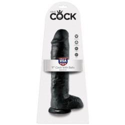 11 Realistický Čierny Penis 28 Cm