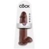 12 Pene Realistico Marrone 30.48 Cm