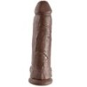 12 Pene Realistico Marrone 30.48 Cm