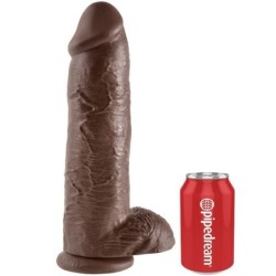 12 Pene Realistico Marrone 30.48 Cm