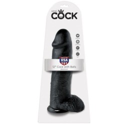 12 Realistischer schwarzer Penis 30,48 cm