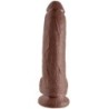 9 Realistisk Brun Penis 22.9 Cm
