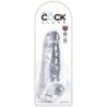 Pénis Realístico Transparente com Testículos 16.5 Cm Clear