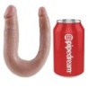 Dildo Dobbelt Penetration 12.7 Cm Naturlig