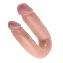 Doppel-Penetrations-Dildo 13,9 cm Natur