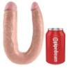 Doppel-Penetrations-Dildo 17,8 cm Natur