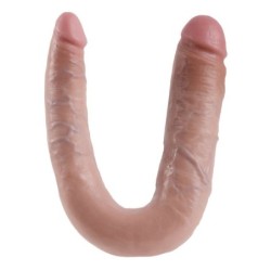 Dildo Dupla Penetração 17.8 Cm Natural