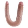 Dubultās Penetration Dildo 17.8 Cm Natural