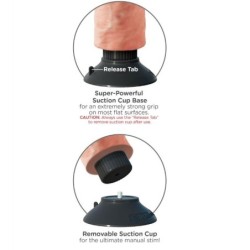 Vibrerende Dildo 23 Cm Natuurlijk