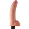 Vibračné dildo s guľami 23 cm Natural