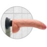 Wibrator Dildo Z Jajami 23 Cm Naturalny