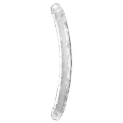 Dildo Double Trouble Dublu 46 Cm Transparent