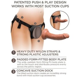 Elite Arnes Justerbar Komfortabel Med Dildo 17.8 Cm
