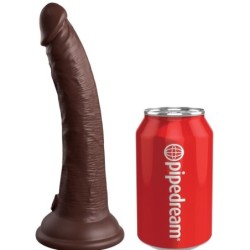 Elite Realistyczne Dildo Silikonowe 17.8 Cm Brązowe