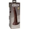 Dildo Elite Realista Silicone 17.8 Cm Castanho
