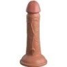Elite Dildo Réaliste Vibromasseur & Silicone 15.2 Cm Caramel