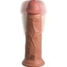 Elite Dildo Realistico Vibratore & Silicone 20.3 Cm Caramello