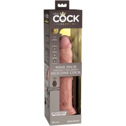 Elite Realistiškas Dildo Vibratorius & Silikoninis Nuotolinio Valdymo Pultas 23 Cm