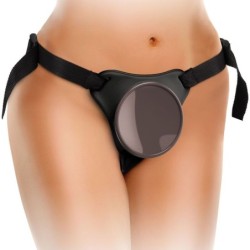 Elite Kit Justerbar Sele Deluxe Ring Med Testiklar & Dildo 20.3 Cm