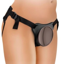 Elite Kit Harnais Ajustable Deluxe Anneau Avec Testicules & Godemichet 20.3 Cm