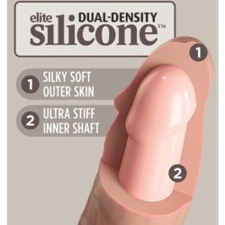 Elite Kit Nastaviteľný Postroj Deluxe Krúžok s Semenníkmi & Dildo 20.3 Cm