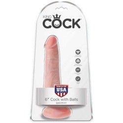 Realistický Penis s Gule 13.5 Cm Natural