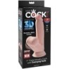 Plus 3D Dildo con Palle Oscillanti 15.2 Cm Naturale
