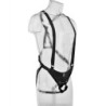 Strap-On Com Dildo Oco 25.5 Cm E Alças Cor De Pele