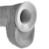 Strap-On Com Dildo Oco 25.5 Cm E Alças Cor De Pele