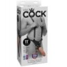 Strap-On Com Dildo Oco 28 Cm E Alças Cor da Pele