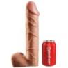 Strap-On Com Dildo Oco 30.5 Cm E Alças Cor da Pele