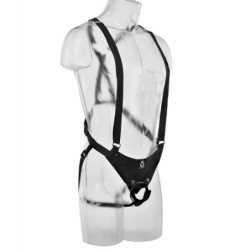 Strap-On Ontelolla Dildolla 30,5 cm Ja Ihonvärisillä Olkaimilla