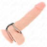 Double Penis Ring 3.8 Cm To 5 Cm Connected By Leather