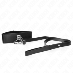 Halsband Met Riem 116 Cm Met Noppen Polyurethaan Lederlook Riem 50 X 5 Cm