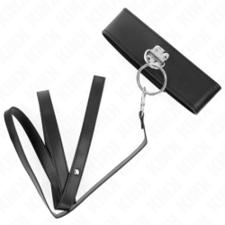 Halsband Met Riem 116 Cm Met Noppen Polyurethaan Lederlook Riem 50 X 5 Cm