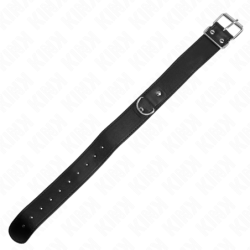 Колие с Каишка 116 см Тънък Черен Регулируем 32-50 см X 8 см