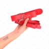 Collare Con Guinzaglio 116 Cm Sottile Rosso Regolabile 32-50 Cm X 8 Cm