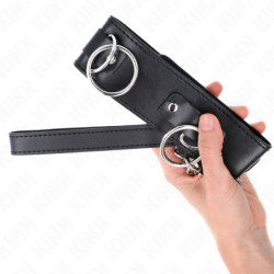 Obojok s vodítkom 65 cm 3 krúžky Model 2 Nastaviteľný 36-43 cm x 5 cm