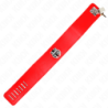 Coleira Com Trela 65 Cm Largura Vermelho Ajustável 33.5-41 Cm X 5 Cm