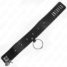 Kakla siksna ar pavadu 65 cm ar sudraba kniedēm Modelis 2 Regulējams 36-43 cm X 5 cm