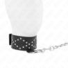 Collar With 65 Cm Leash With Silver Studs Adjustable Model 3 36-43 Cm X 5 Cm